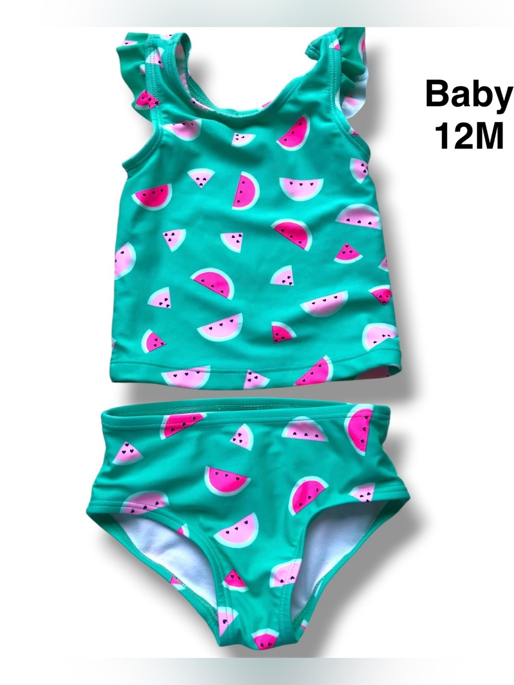 Oshkosh Kids Watermelon Print 2 piece Swim Set size 12 months